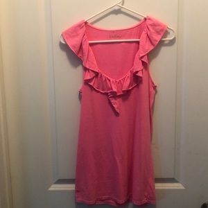 Lilly Pulitzer ruffled tank top size Small